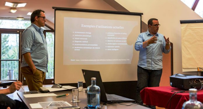 JURA-INTELLIGENCE ARTIFICIELLE-CENTRE JEUNES DIRIGEANTS-FREDERIC BROUARD A GAUCHE-2019-05-17 CREDIT PHOTO Jean Baptiste DIGARD