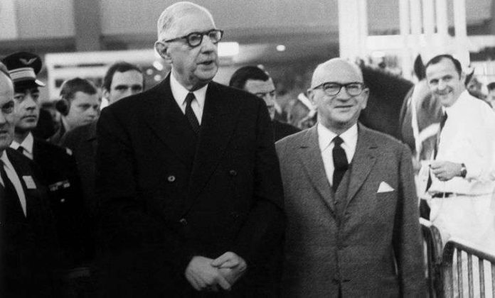 Charles De Gaulle et Edgar Faure
