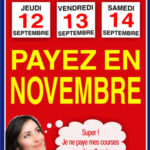 cora payez en novembre