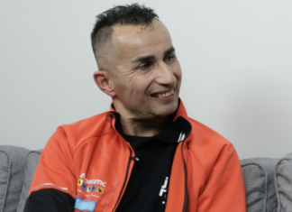 Photo montrant Christophe Journet, star de la discipline Cani-Cross