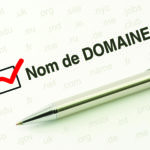 Domain name choice concept, web site naming zones. Buy www internet address.