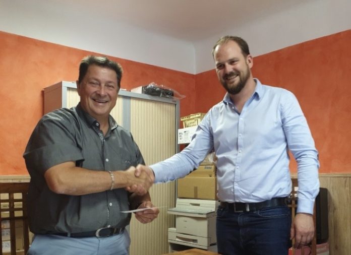 ORGELET-SYBORD ACHETE ETG-JULIEN RIZZOTTI ET MICHEL BERNARD-2019-08 Michel Bernard, directeur d'ETG (à gauche) et Julien Rizzotti, gérant de Sybord