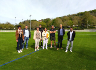 Arbois : le stade synthétique en cours de finition