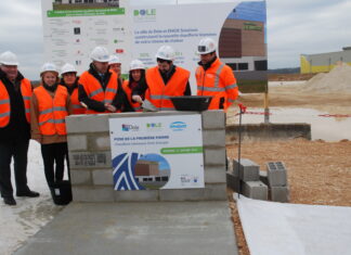 Dole : la première pierre de la nouvelle chaufferie biomasse est posée