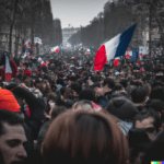DALL·E 2023-03-14 11.32.32 – Une photographie très réaliste montrant un milliard de personnes dans les rues de Paris pour une manifestation