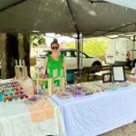 Magalie sur un marché