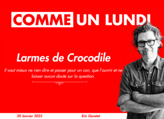 Rubrique. Comme un lundi : Larmes de Crocodile Comme un Lundi Affiche