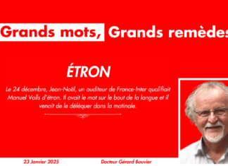 Rubrique. Grands Mots, Grands remèdes : Étron Grands Mots Grands remèdes