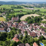vue aérienne Grand Dole