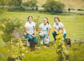 Marine Robert, Jéromine Langlet et Margaux Laurent forment l'équipe des Maromine