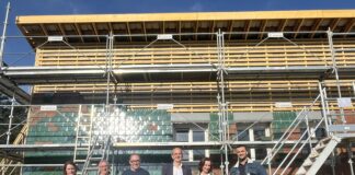 Visite de chantier centre aéré de Montciel à Lons-le-Saunier