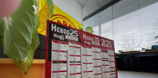 Calendrier Hebdo39