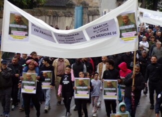 Marche blanche Aboubakar Cissé à Dole