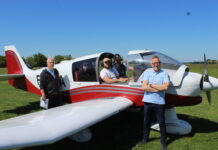 Le nouveau président Gilles Nicolle en bleu ciel à droite sur la photo
