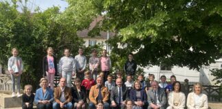 Eleves de l'école de Larnaud (Jura)