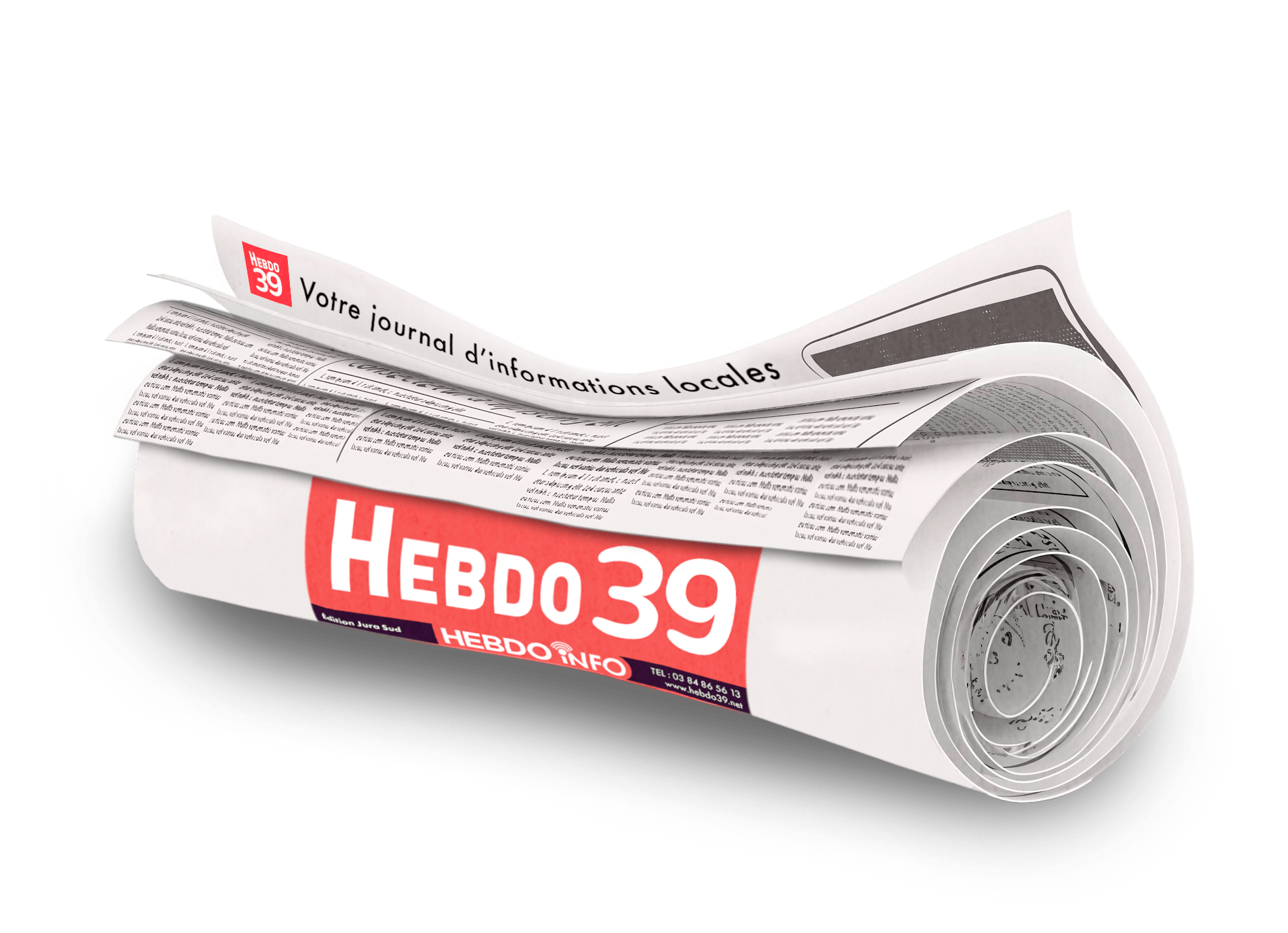 Illustration journal enroulé hebdo39