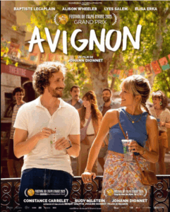 Affiche du film "Avignon" avec les acteurs principaux Constance Carrellet et Johann Dionnet, présenté au Festival de l'Alpe d'Huez 2025.