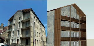 réhabilitation prison Lédon plan 3D