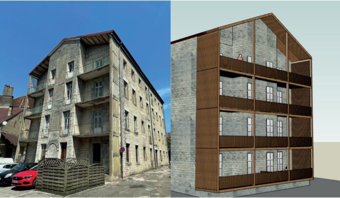 réhabilitation prison Lédon plan 3D