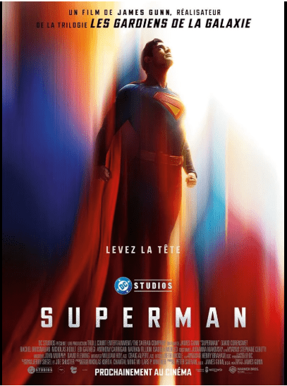 Affiche nouveau film superman 2025