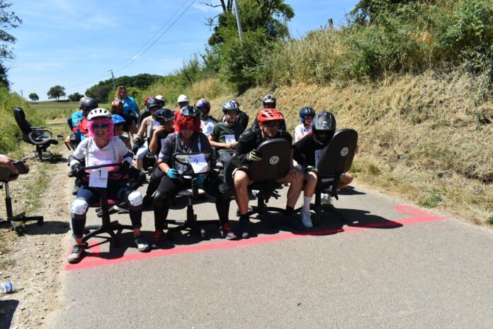 Course de fauteuils de bureau Arbois Jura