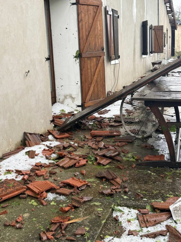 Orage violent dans le Jura