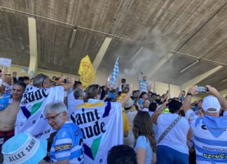 FC Saint Claude rugby fête son titre de Champion de France Fédérale 3
