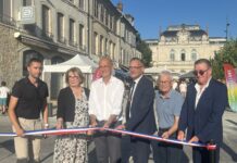 Inauguration place de la liberté Lons-le-Saunier