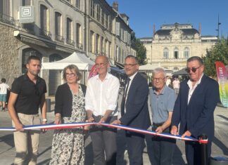 Inauguration place de la liberté Lons-le-Saunier