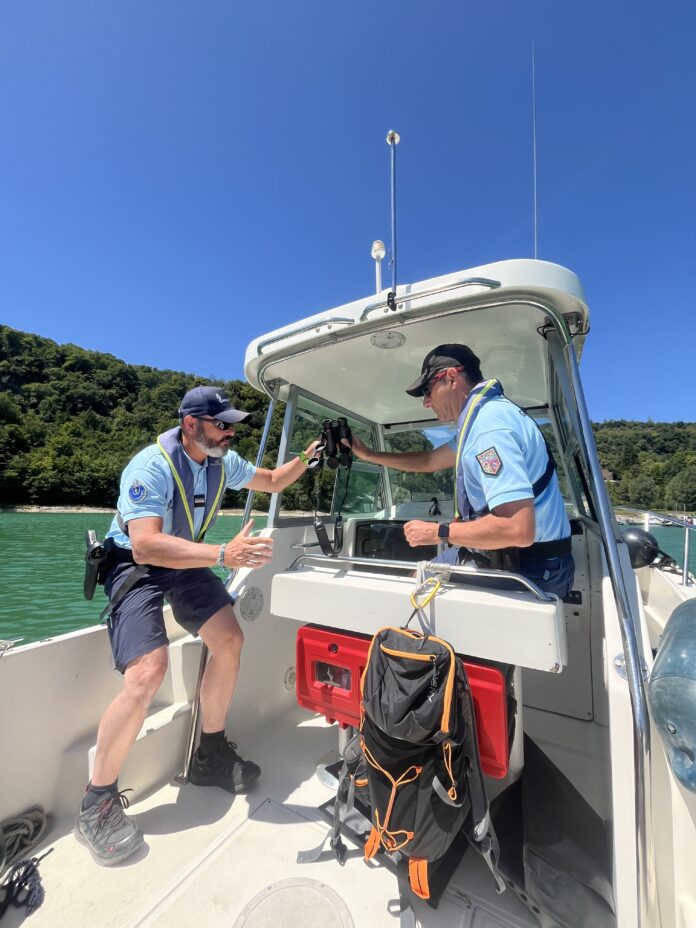 Sécurité et contrôles au lac de Vouglans