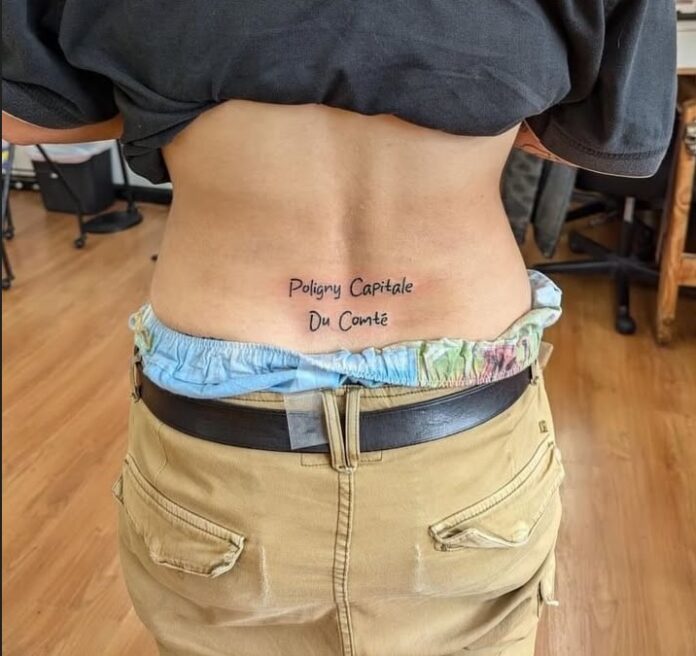 tatouage Poligny capitale du Comté