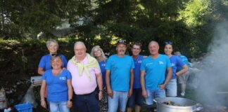 la visite du maire d'Oyonnax à la fête du lac Genin