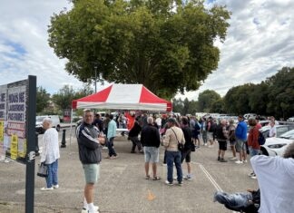 Un point de rassemblement collectif, situé avenue de Lahr.
