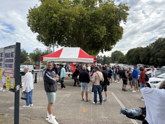 Un point de rassemblement collectif, situé avenue de Lahr.