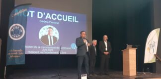 Fraisans. Un beau succès pour la 5ème édition des « Rencontres économiques de Jura-Nord » Gérôme Fassenet, Hugues Halladio et François Greset