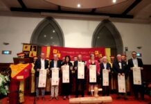 Jura. 35e Grand Chapitre des Vendanges Commanderie des Nobles Vins du Jura et du Comté
