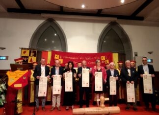 Jura. 35e Grand Chapitre des Vendanges Commanderie des Nobles Vins du Jura et du Comté