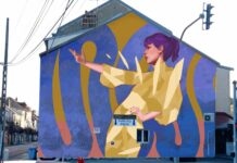 fresque murale à Lons-le-Saunier