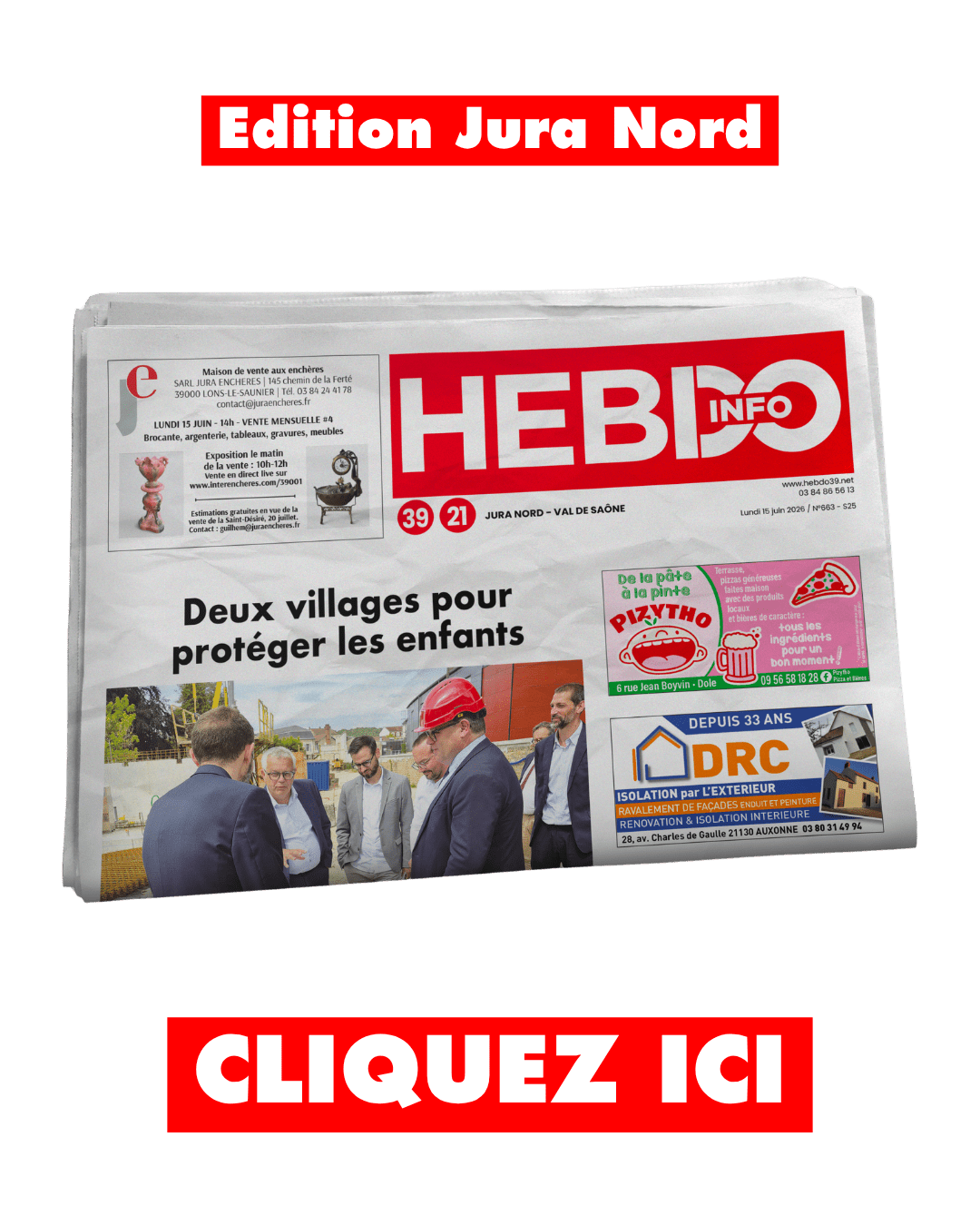 HebdoInfo Jura Nord, Dole Auxonne, côte d'or