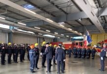 hommage aux pompiers de Dole