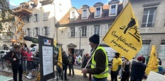 Lons-le-Saunier. Un rassemblement contre la politique sanitaire de la DNC Confédération paysanne du Jura