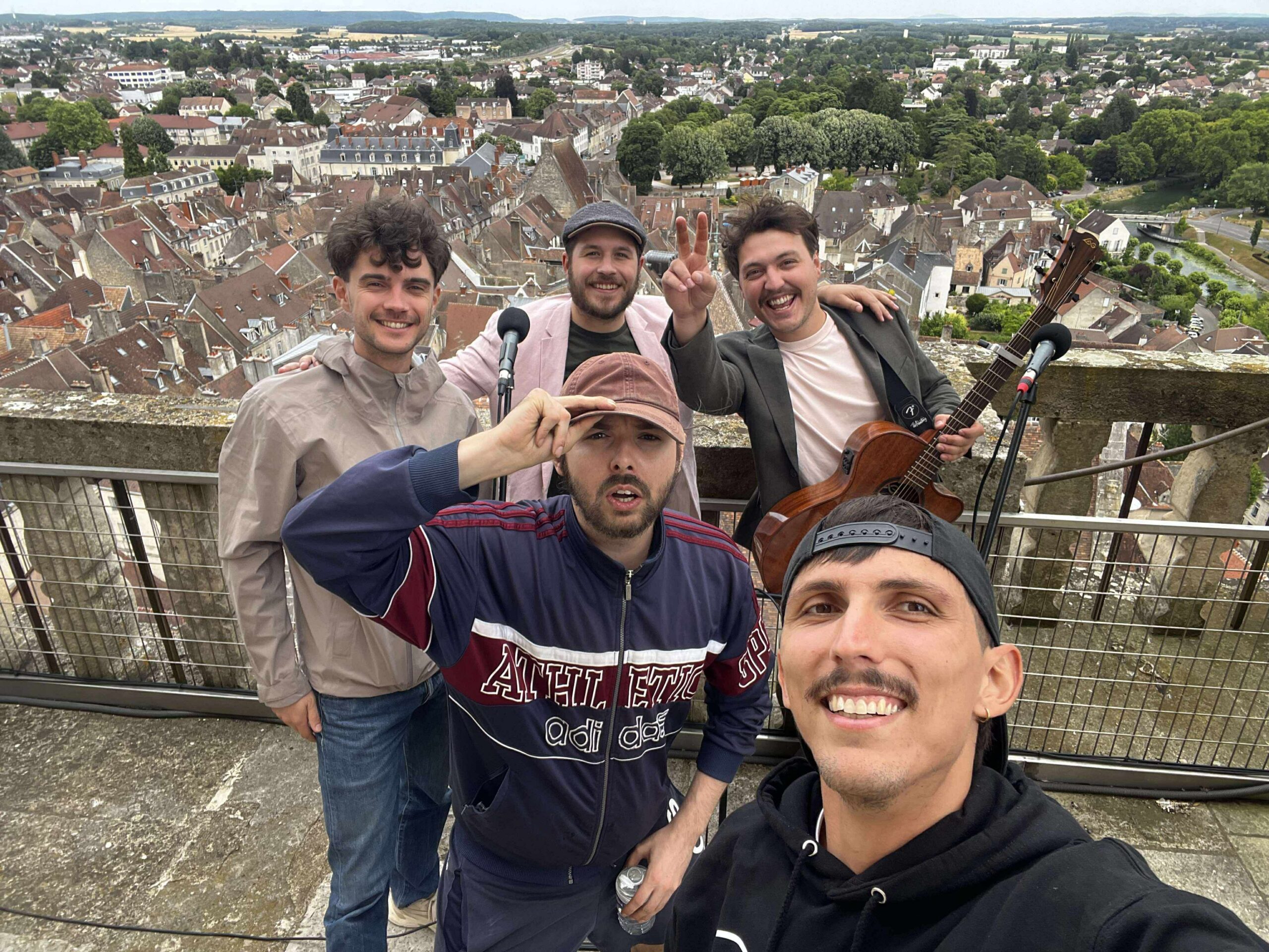 L'équipe de tournage.