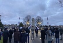 Dole. Un hommage à ceux tombés pour la France au cimetière Nord-Landon rendu hommage Morts Dole