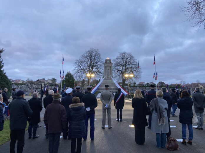 Commémoration morts pour la France - Cimetière Nord-Landon 5/12/25 rendu hommage Morts Dole
