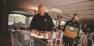 Haut-Bugey. Oyonnax rugby récolte 175 kg pour la Banque alimentaire oyonnax rugby banque alimentaire