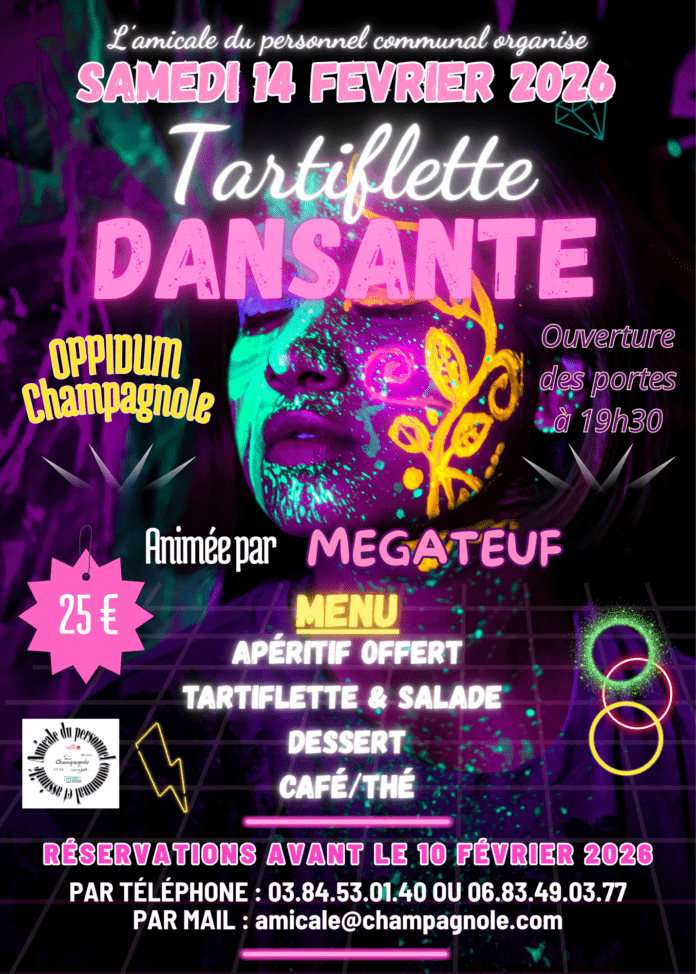 Tartiflette dansante oppidum champagnole février