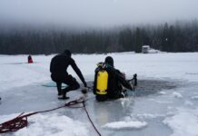 Plongée glace Lac Genin