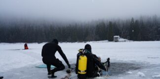 Plongée glace Lac Genin