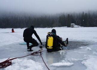Plongée glace Lac Genin