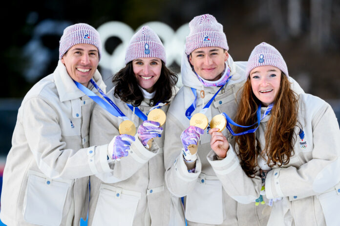 Quentin Fillon Maillet et Lou Jeanmonot Quentin Fillon Maillet et Lou Jeanmonot